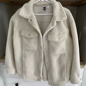 Sherpa button up jacket